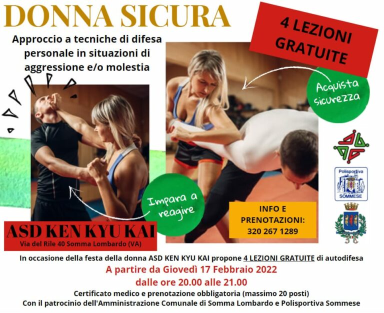 Somma L. (VA) patrocinio al corso "Donna Sicura" di KEN KYU KAI