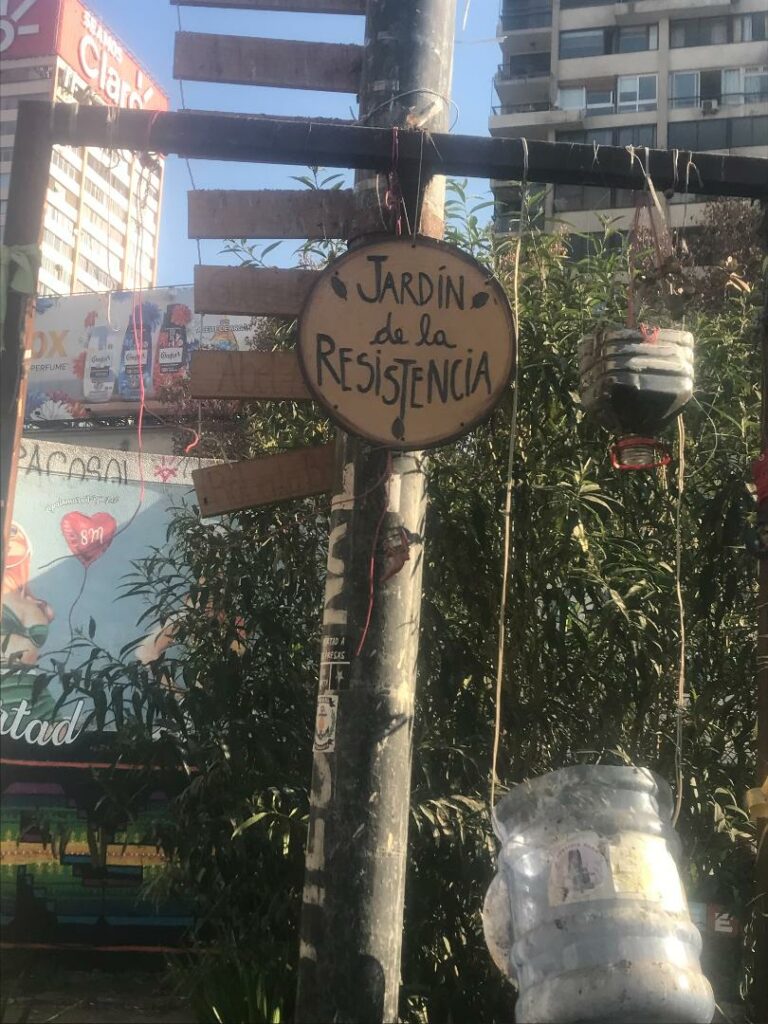 Il "Jardin de la Resistencia", il Giardino della Resistenza a Santiago del Cile.