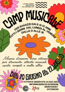 Camp Musicale in Galleria dei Suoni