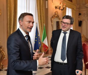 Giorgetti incontra il ministro tedesco Lindner