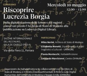 Ferrara, riscoprire Lucrezia Borgia