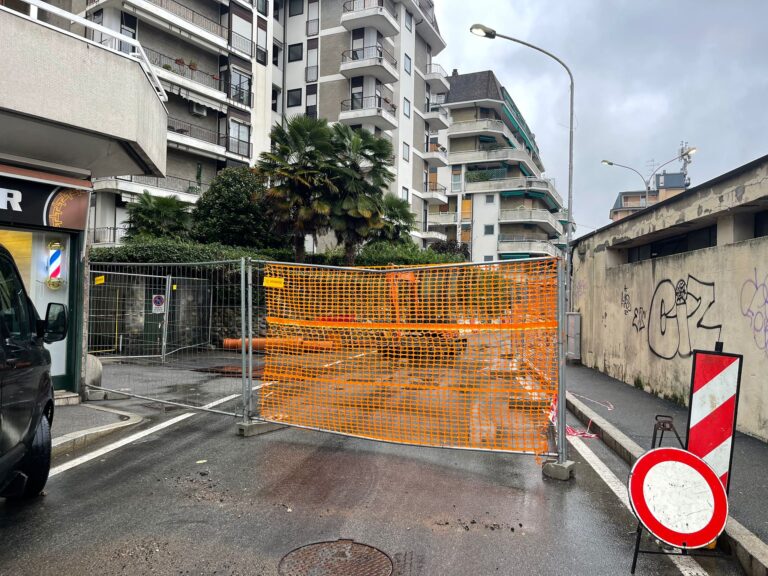 Il cantiere di Via dell'Olmo a Sesto Calende